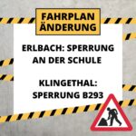 Read more about the article 04.09. – 13.10.23 / Fahrplanänderung Erlbach/Klingenthal